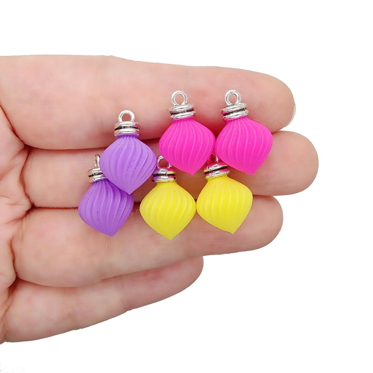Miniature Ornament Charm Pairs for Making Christmas Earrings, 6 pcs, Adorabilities